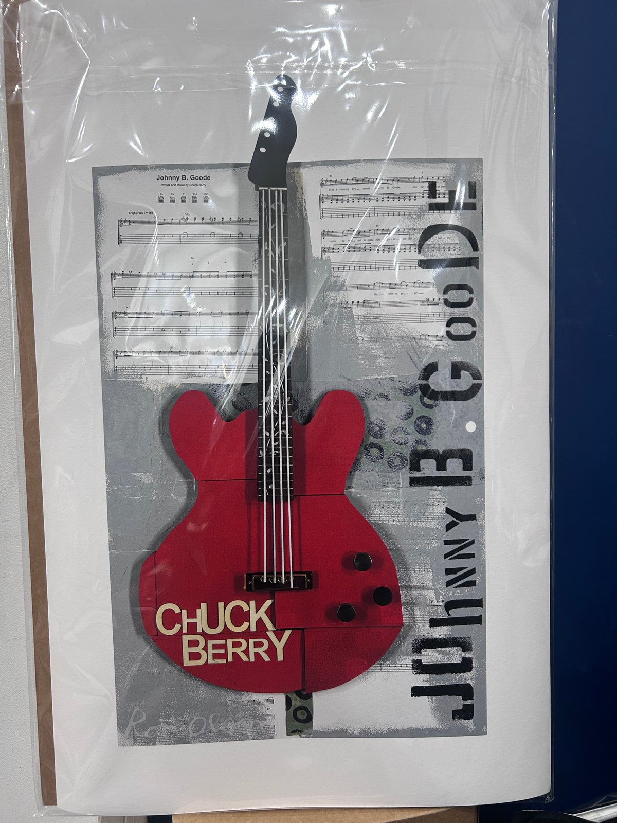 "Johnny B. Goode " signed PRINT of an original painting by local Memphian Ron Olson