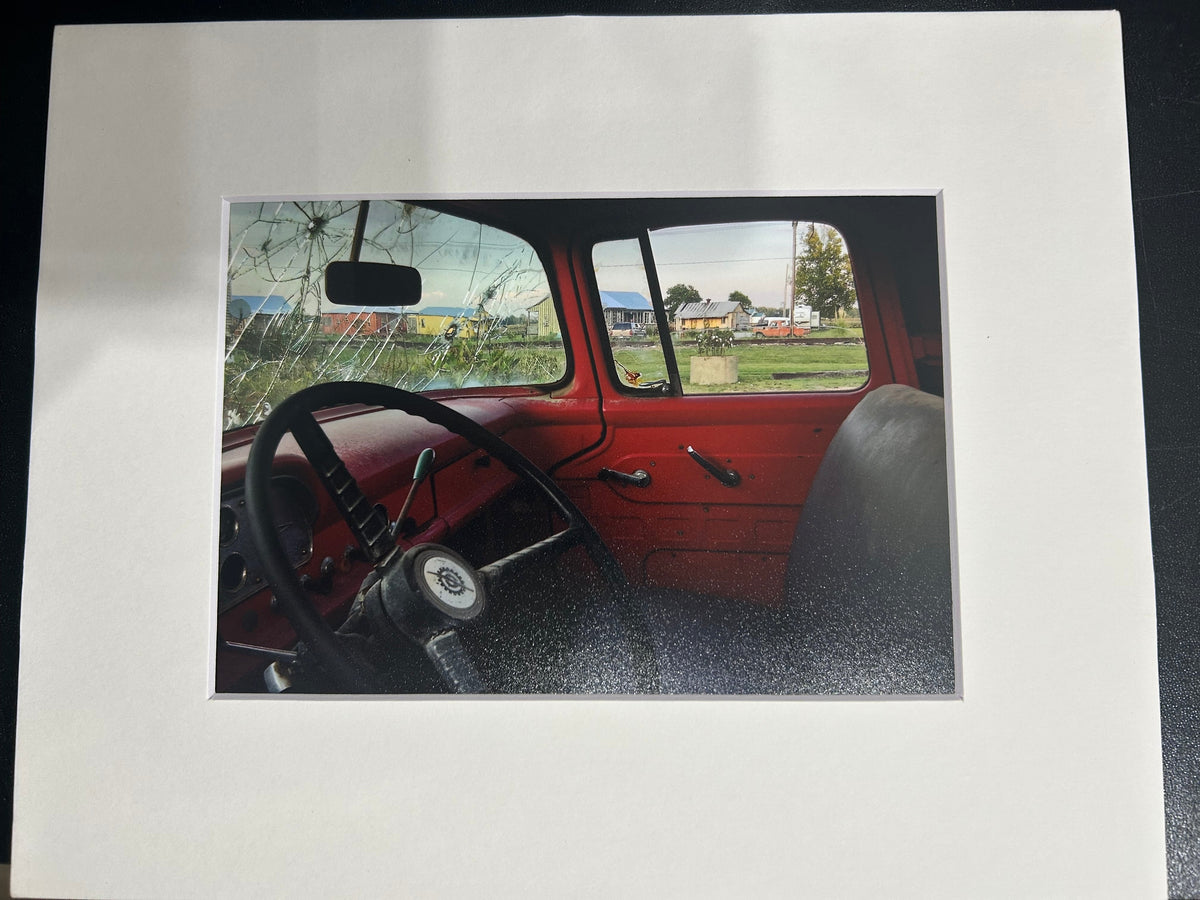 "Riding Shotgun" Matted Photograph by Karen Pulfer Focht