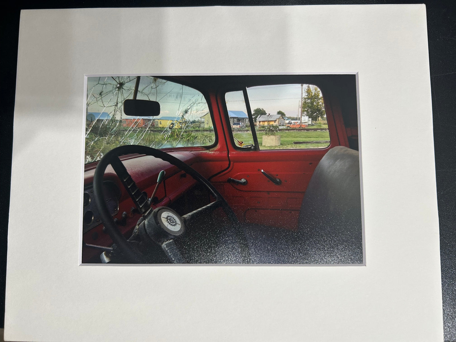"Riding Shotgun" Matted Photograph by Karen Pulfer Focht