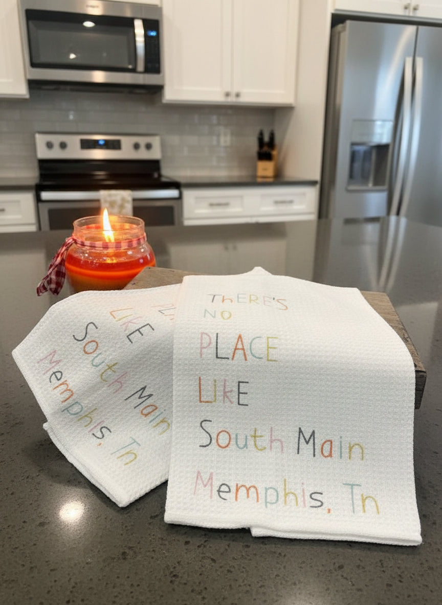 There is No Place Like South Main, Memphis, Tn Hand Towel - Dish Towel