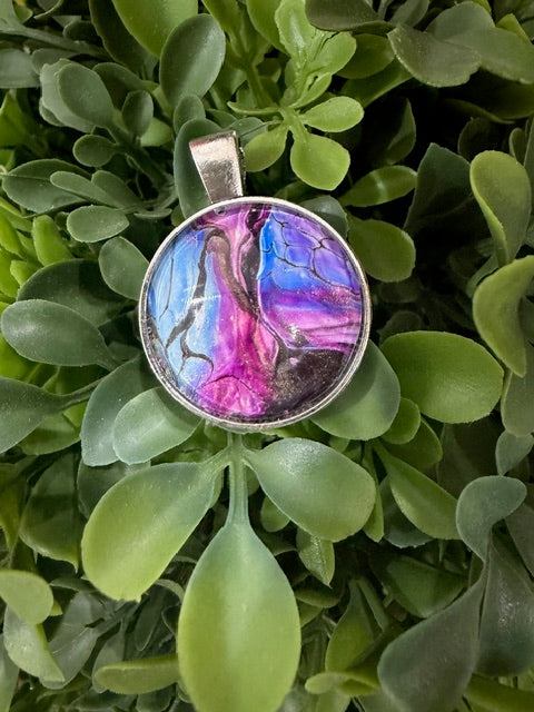 Multi-Color Round Pendants- by Local Memphis Artist Sandra Barrett