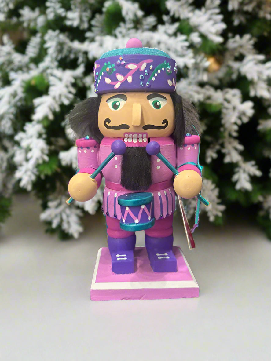 Blue Drummer Nutcracker