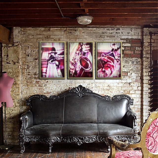 Memphis Music set of 3 Signed Print By Local Artist Jeremy Lewin