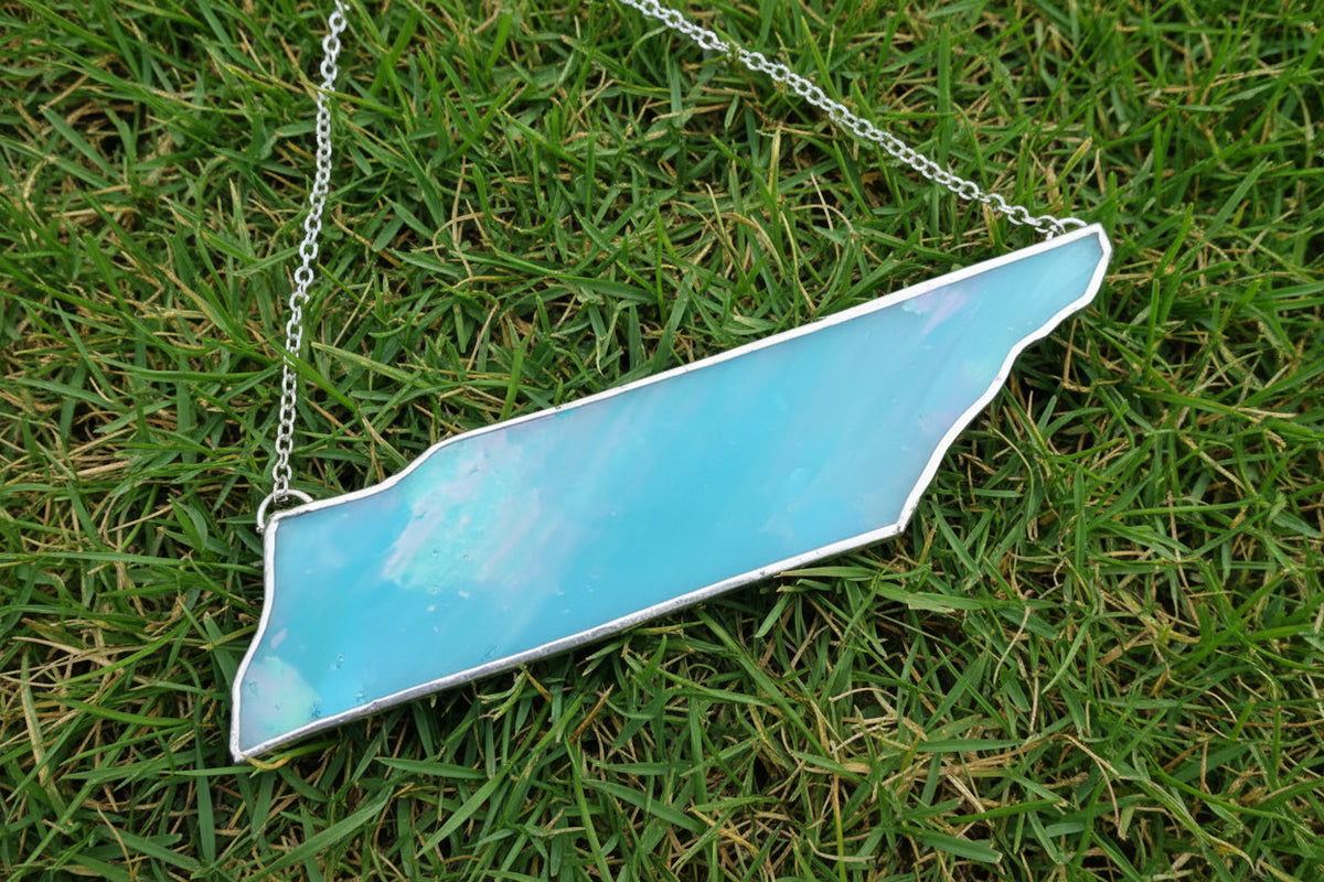 Light Blue State of Tennessee Stained Glass- Local Art Tonya Lynn