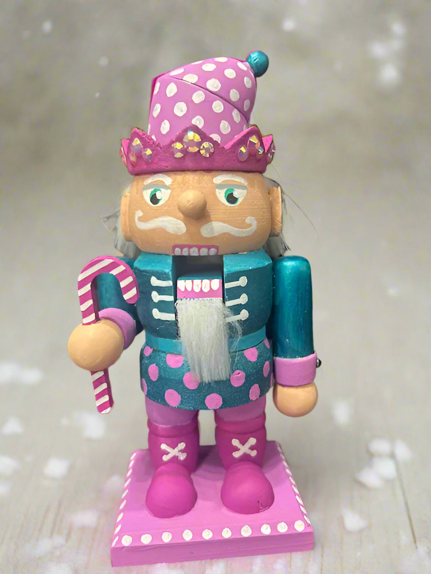 Purple Candy Cane Tubby Nutcracker