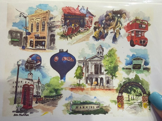 Memphis Greeting Cards By Local Artist Ben Madden