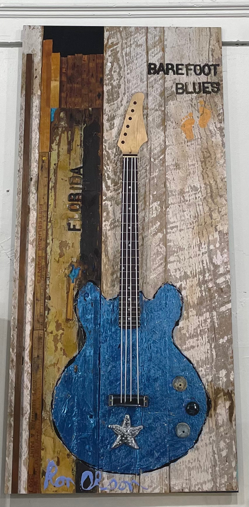 &quot;Barefoot Blues&quot;  REPRODUCTION of an original painting by local Memphian Ron Olson