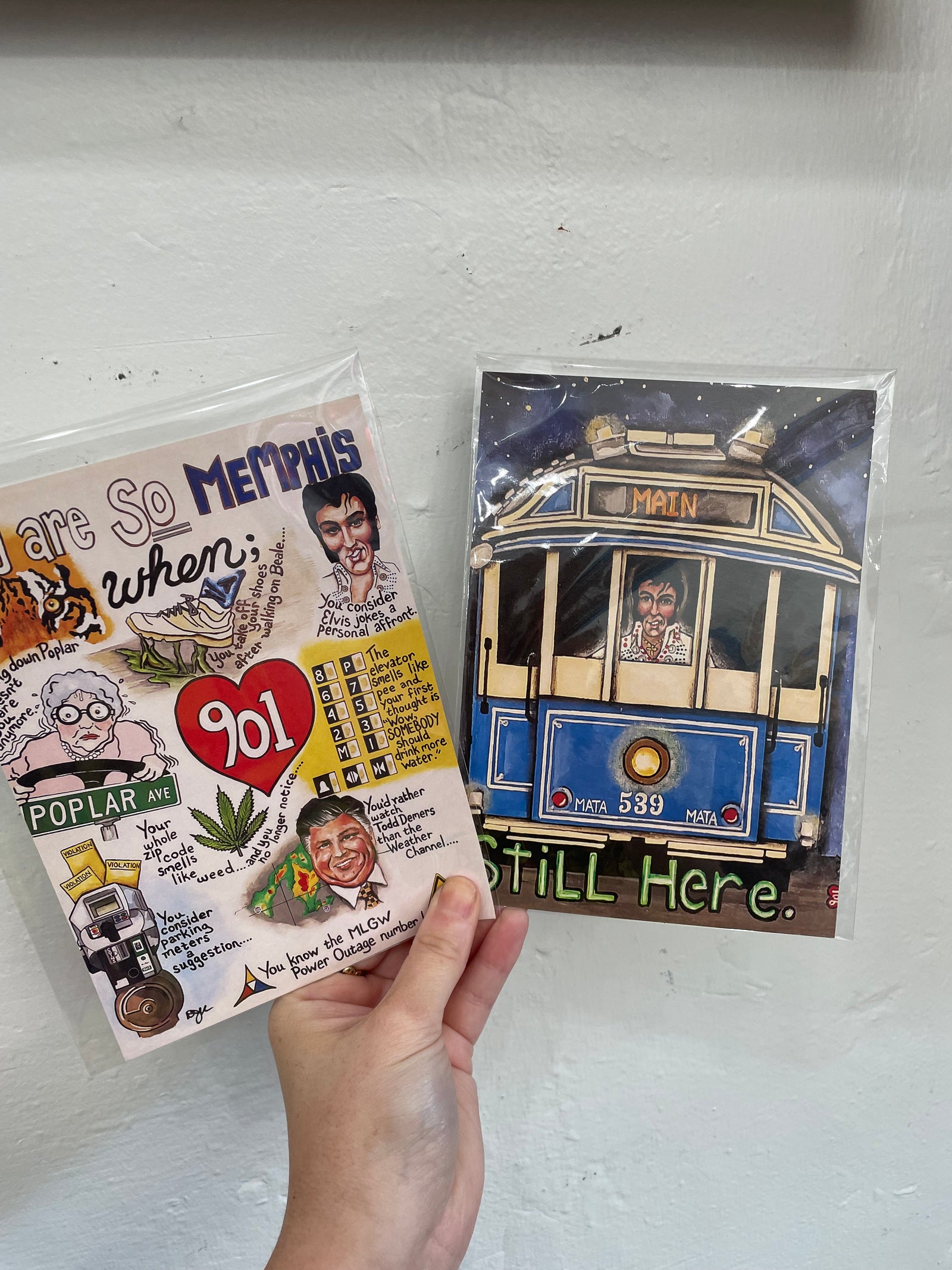 Cards..Memphis Greeting Card designed and painted by DJ Kelly, Memphis Artist