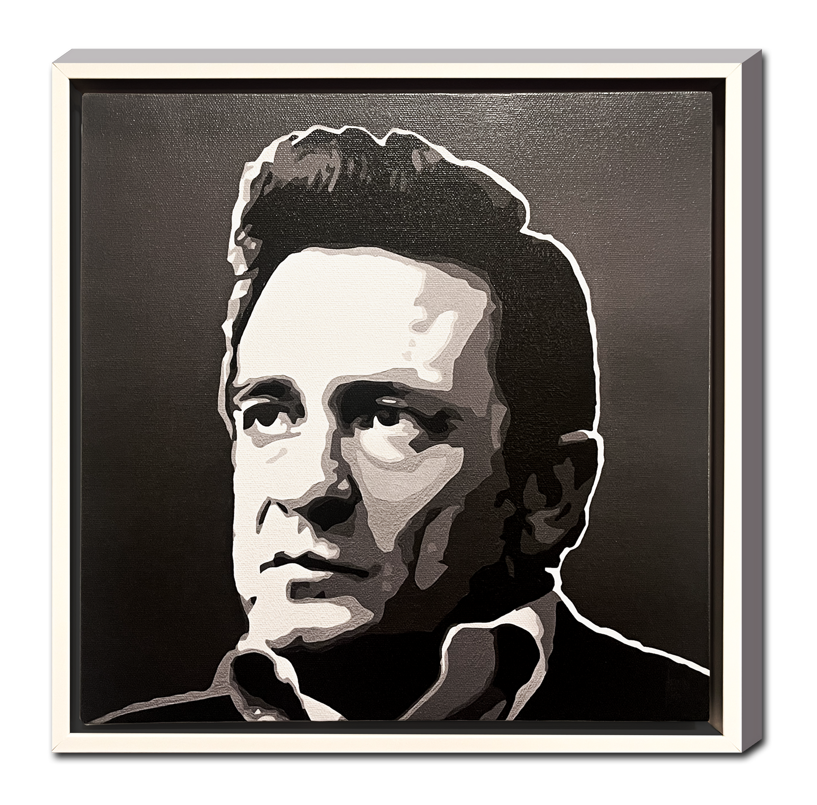 Johnny Cash B/W- Artwork by Jeremy Lewin, a local Memphis artist
