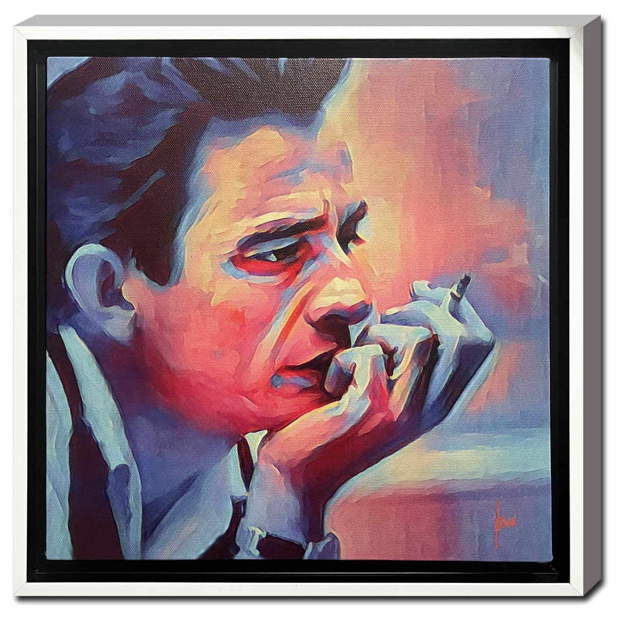 Johnny Cash In Color #1 - Artwork by Jeremy Lewin, a local Memphis artist