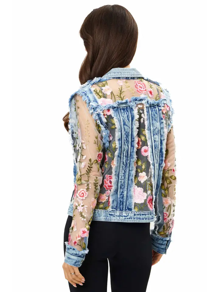 Lace Denim Jacket