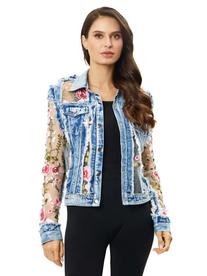 Lace Denim Jacket