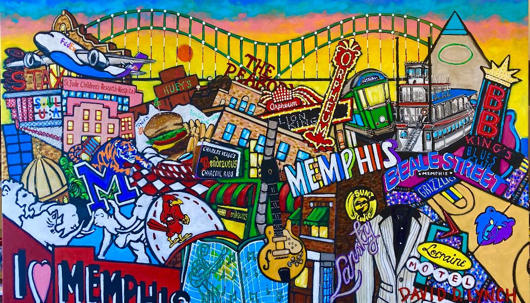 Print "Best Of Memphis" by Local Artist David Lynch