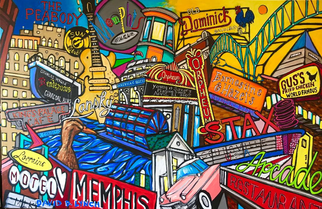 "Memphis Bucket List II" Print by David Lynch