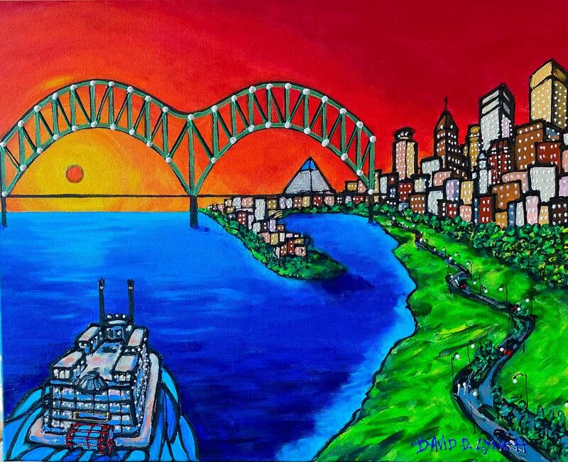 "Memphis Riverside #69" Original by David Lynch