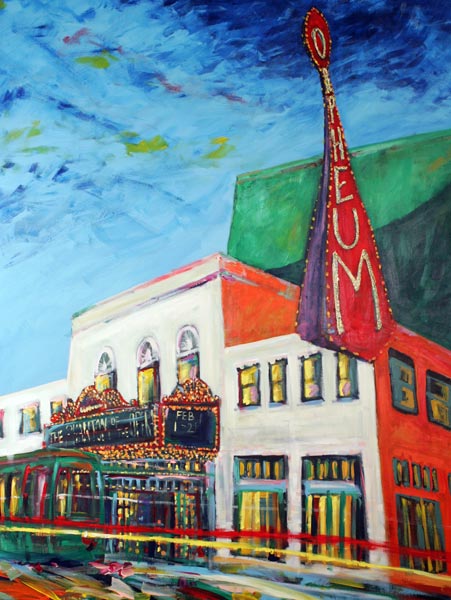 "Orpheum Theatre"  Print by David Lynch