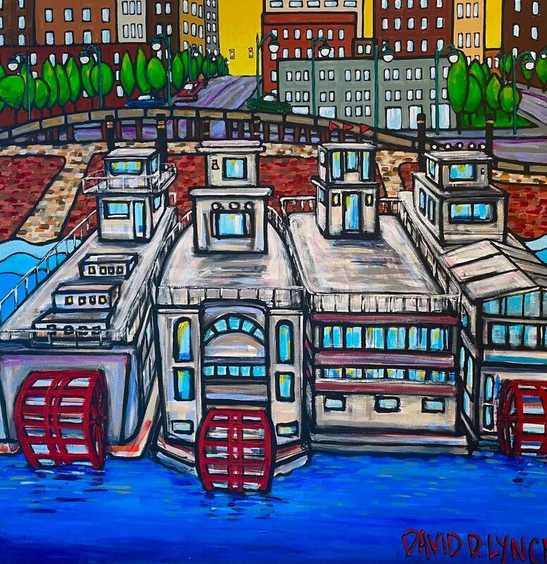 "River Boats of Memphis" Original by David Lynch