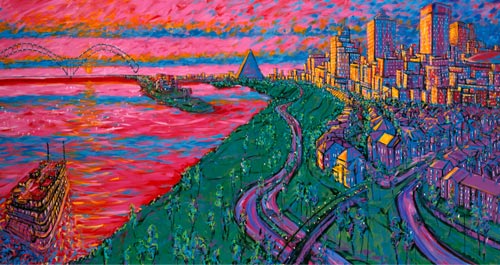 "Riverside and The South Bluffs" Print by Local David Lynch