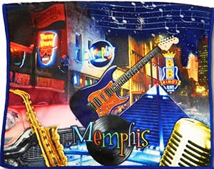 Memphis Kitchen Towel Collage