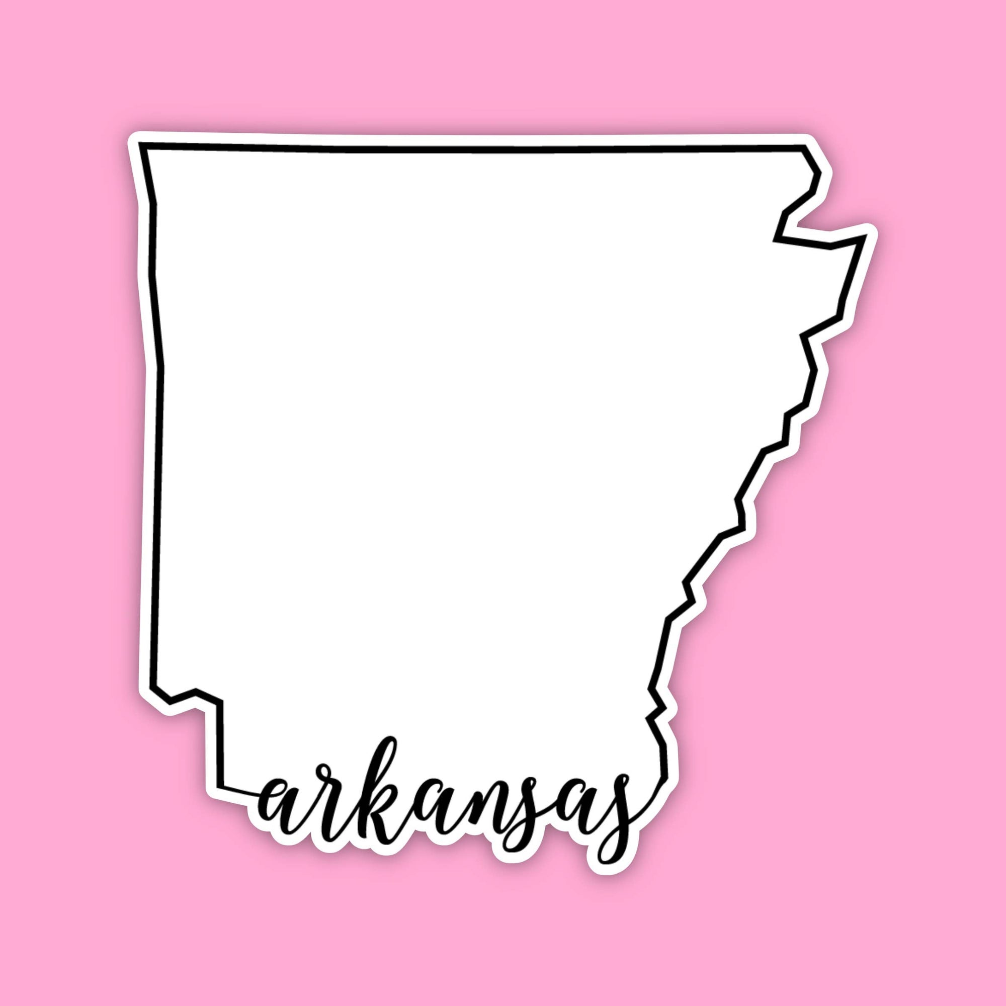 Arkansas State Outline Sticker