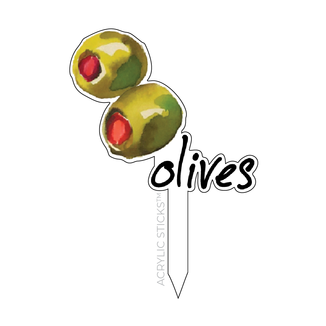 OLIVES ACRYLIC CHARCUTERIE STICK