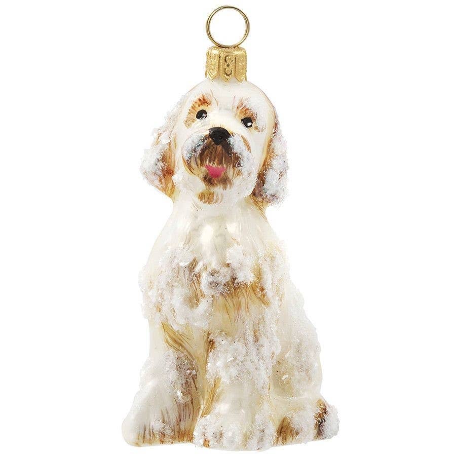 Goldendoodle Snowy Version Holiday Ornament