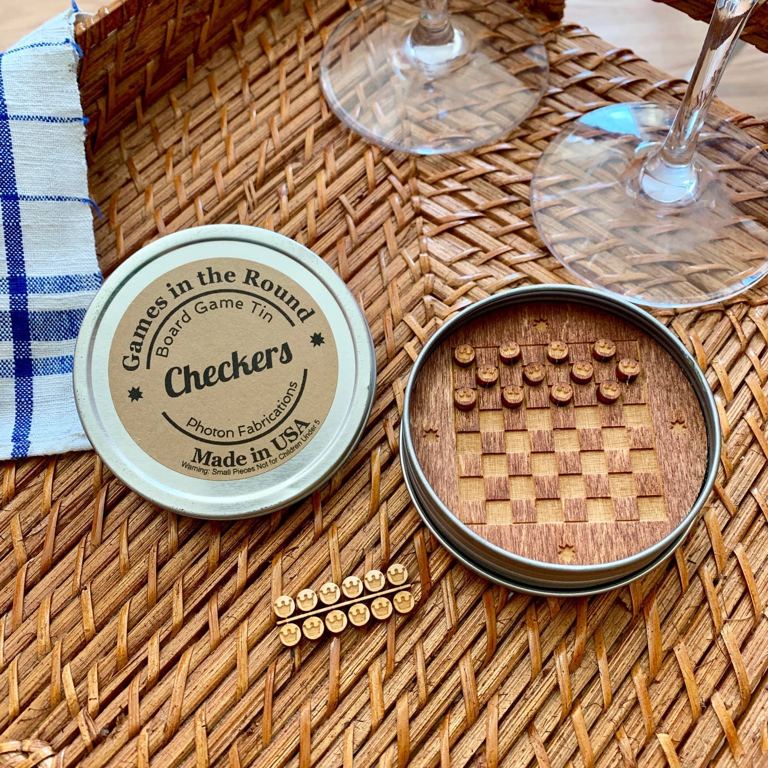 Checkers-Games in the Round