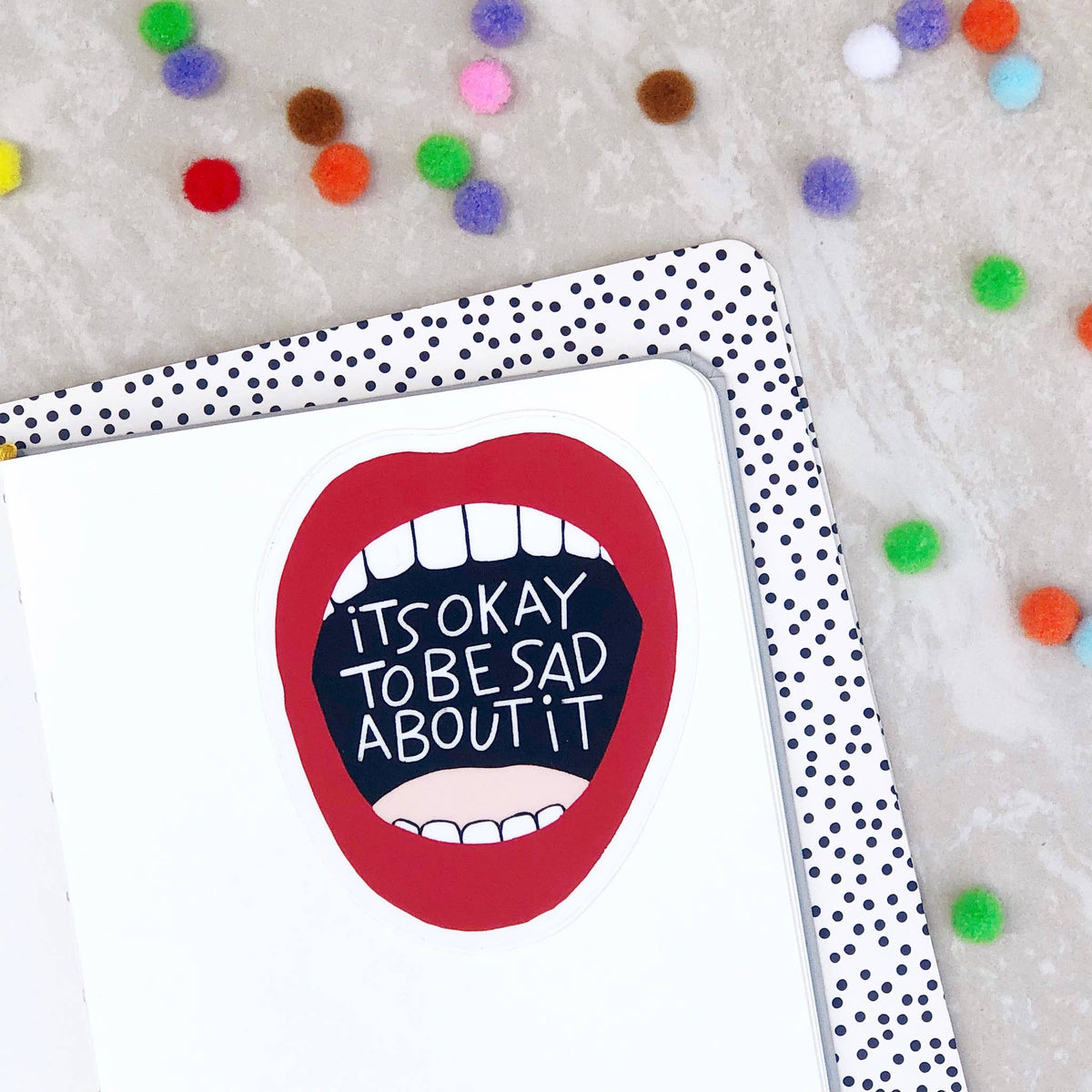 Sad Mouth Sticker