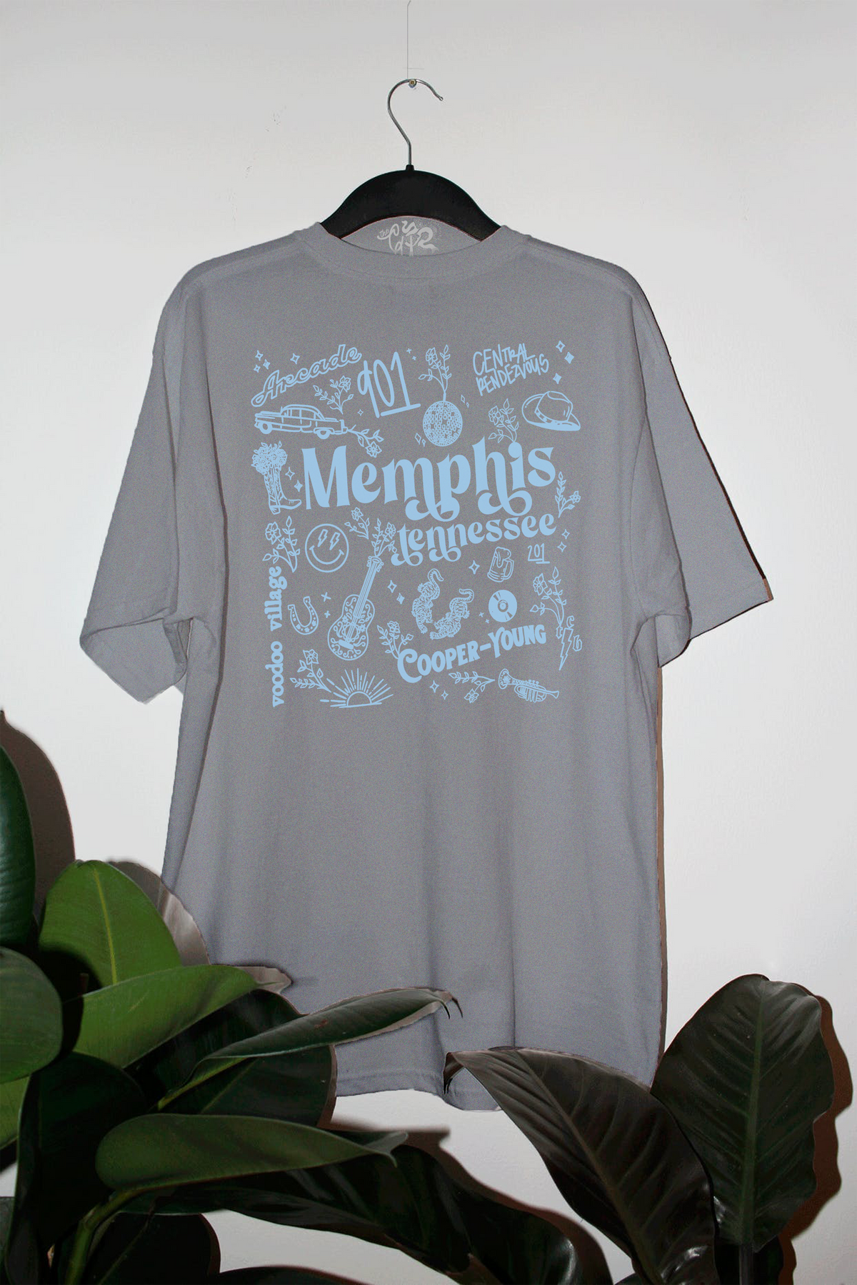 Oversized Memphis Tennessee Graphic T-Shirt: Multiple Colors
