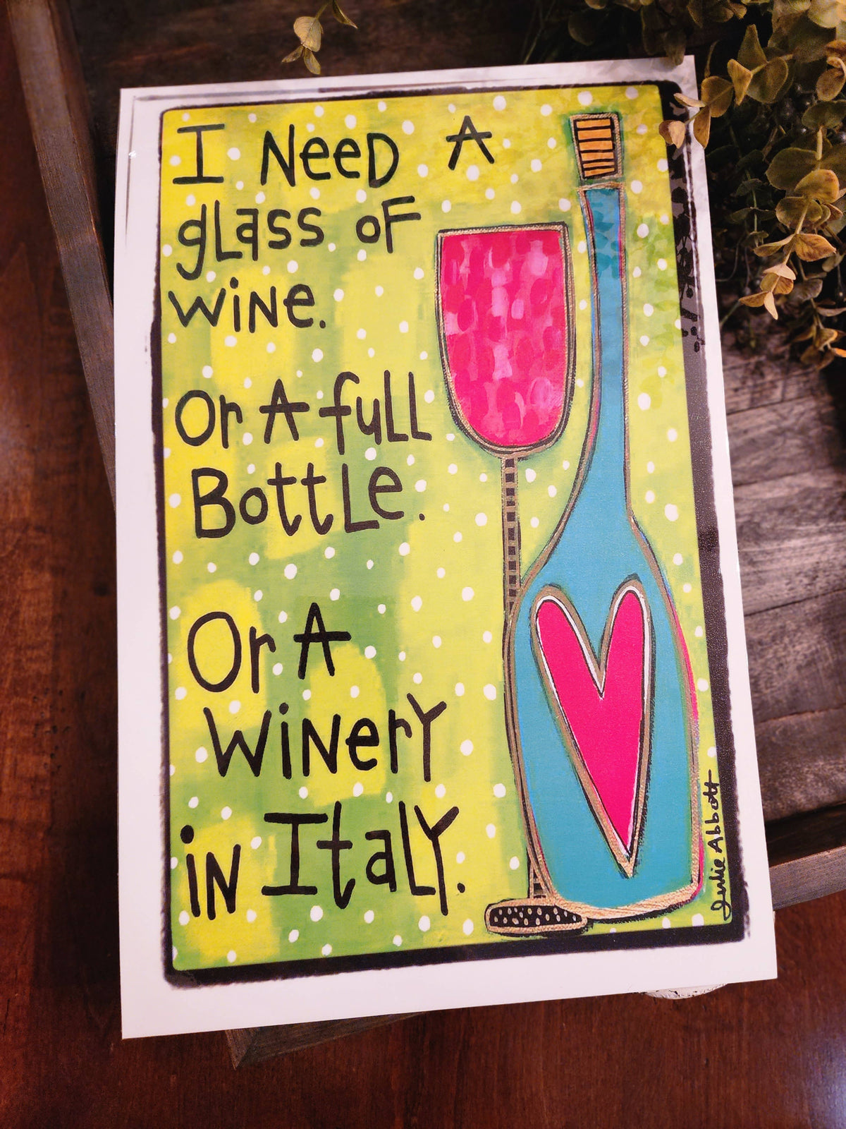Winery Insert for Acrylic Serving Tray