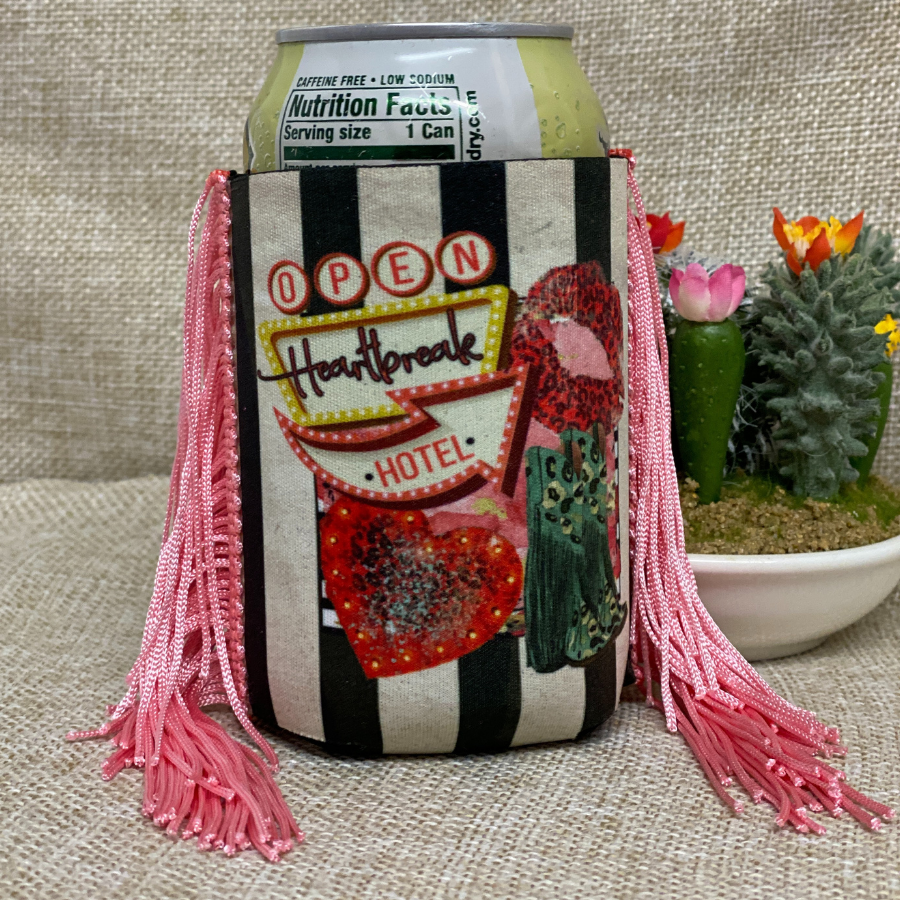 Regular Heartbreak Fringe Koozie