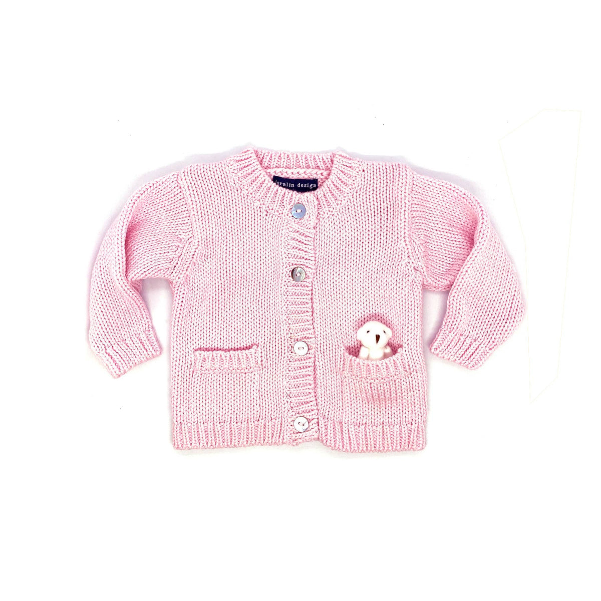 Pink Bear Cardigan
