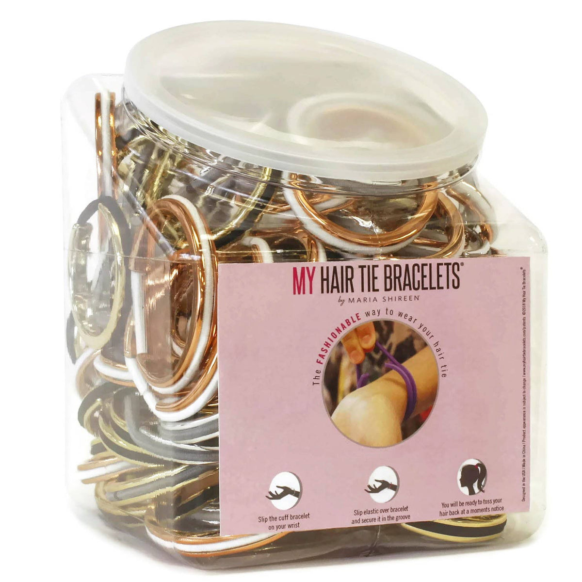 Teens Metallic Hair Tie Bracelet - Maria Shireen®