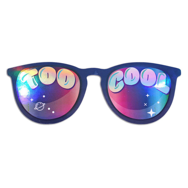 Too Cool Holographic Sticker
