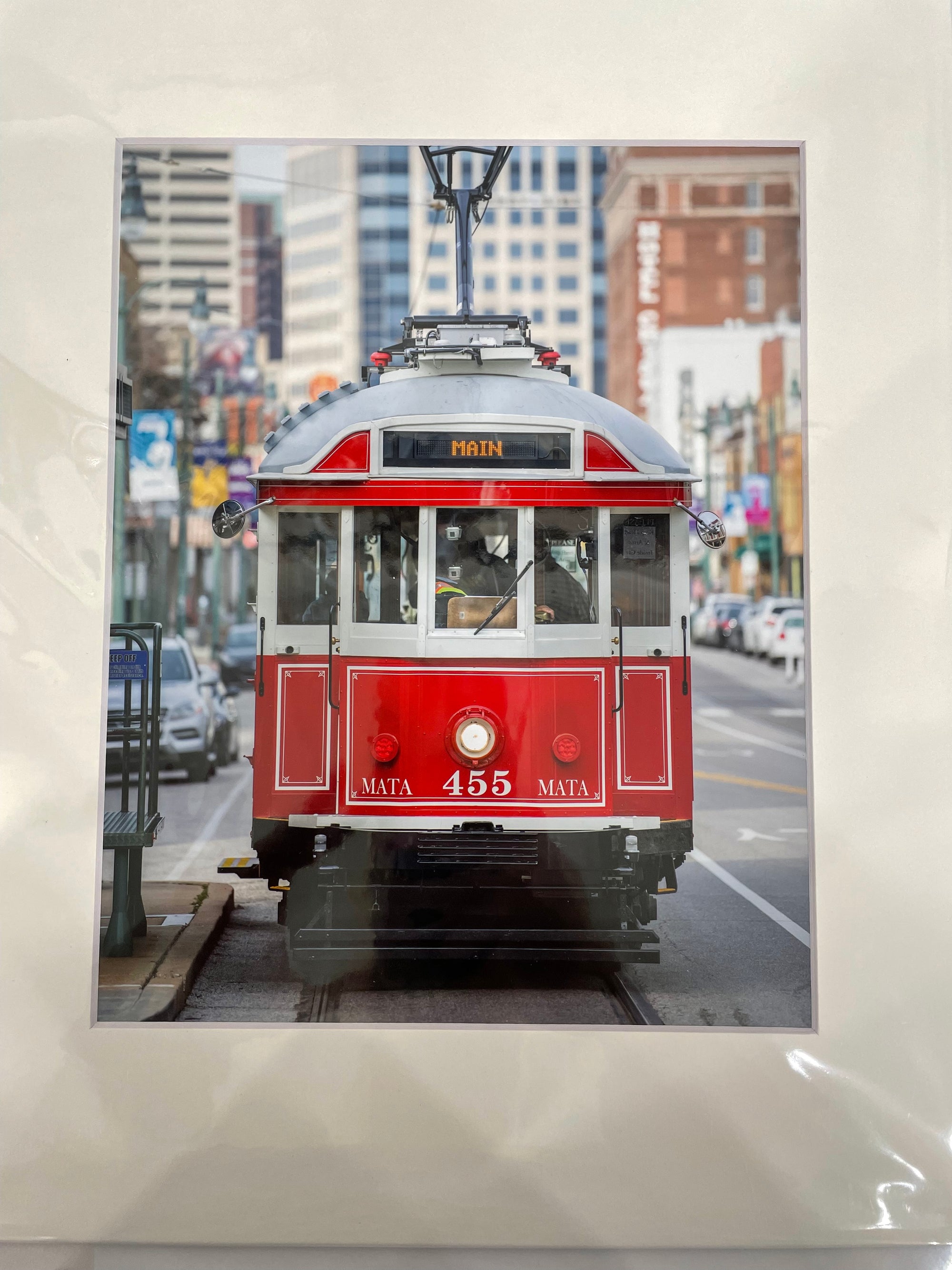 155 '#4555 Red Main St. Trolley' Photograph by Mike Baber