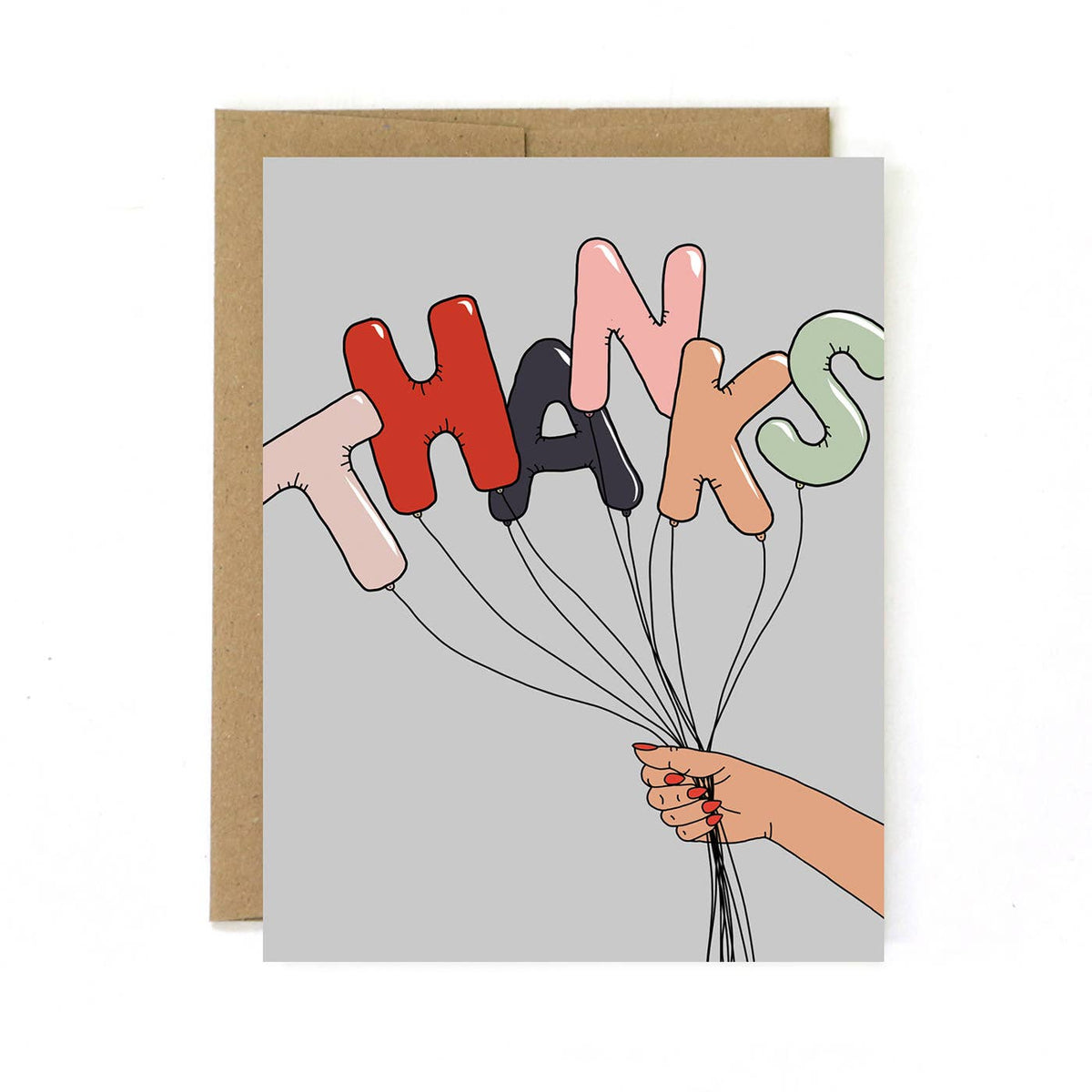 Thank You Card - Balloons