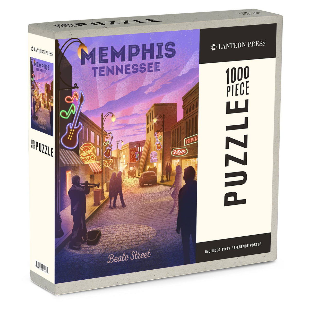 Memphis,TN, Beale St. Lithograph 1000 PC Puzzle