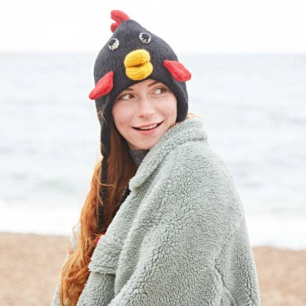 CHICKEN Handmade Wool Animal Winter Hat - Woolly Hat