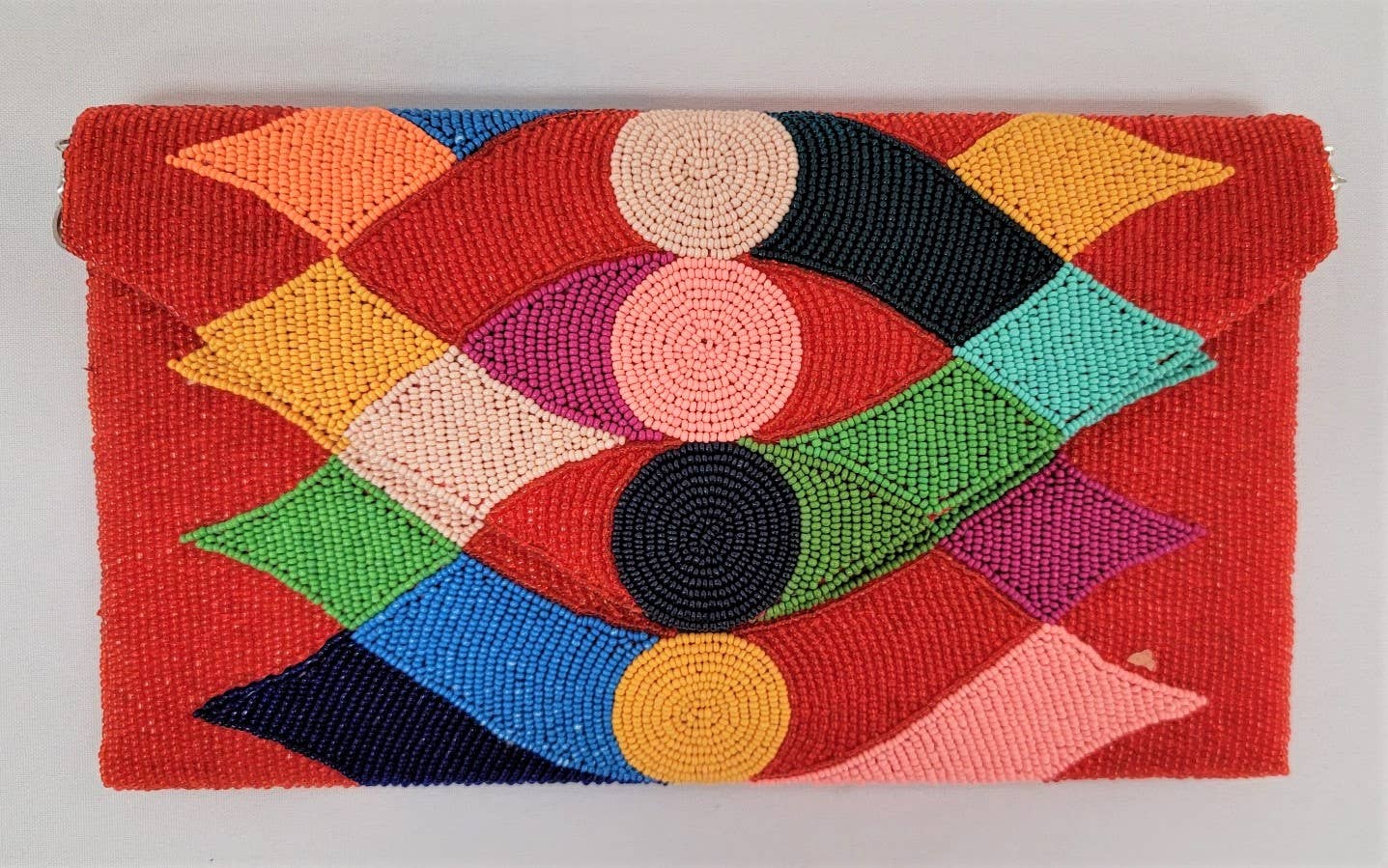 BEADED EYE CLUTCH