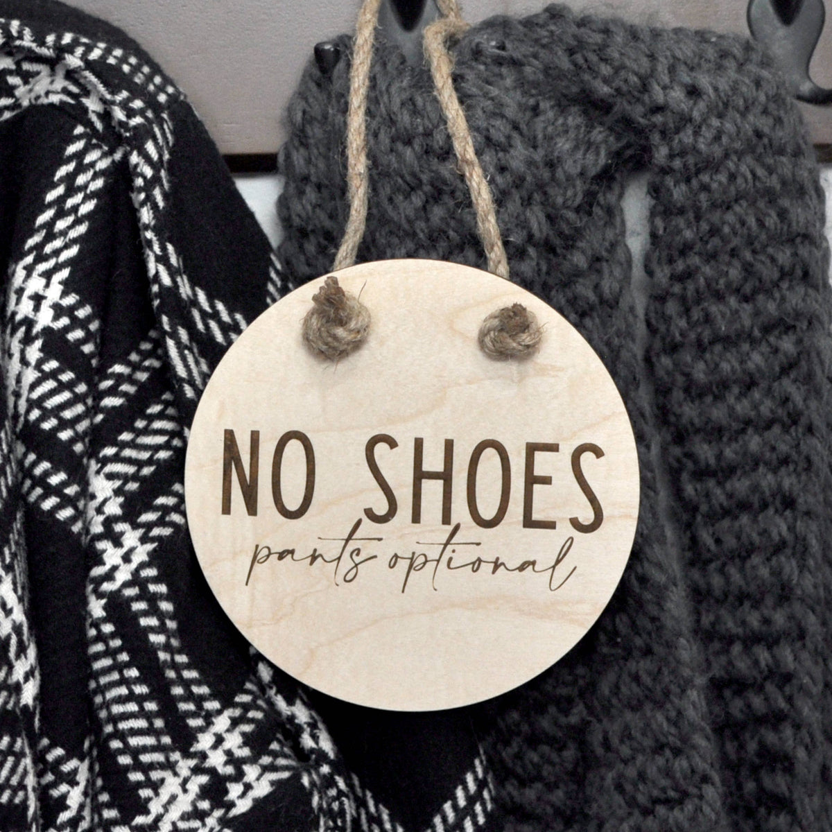 No Shoes Pants Optional Sign