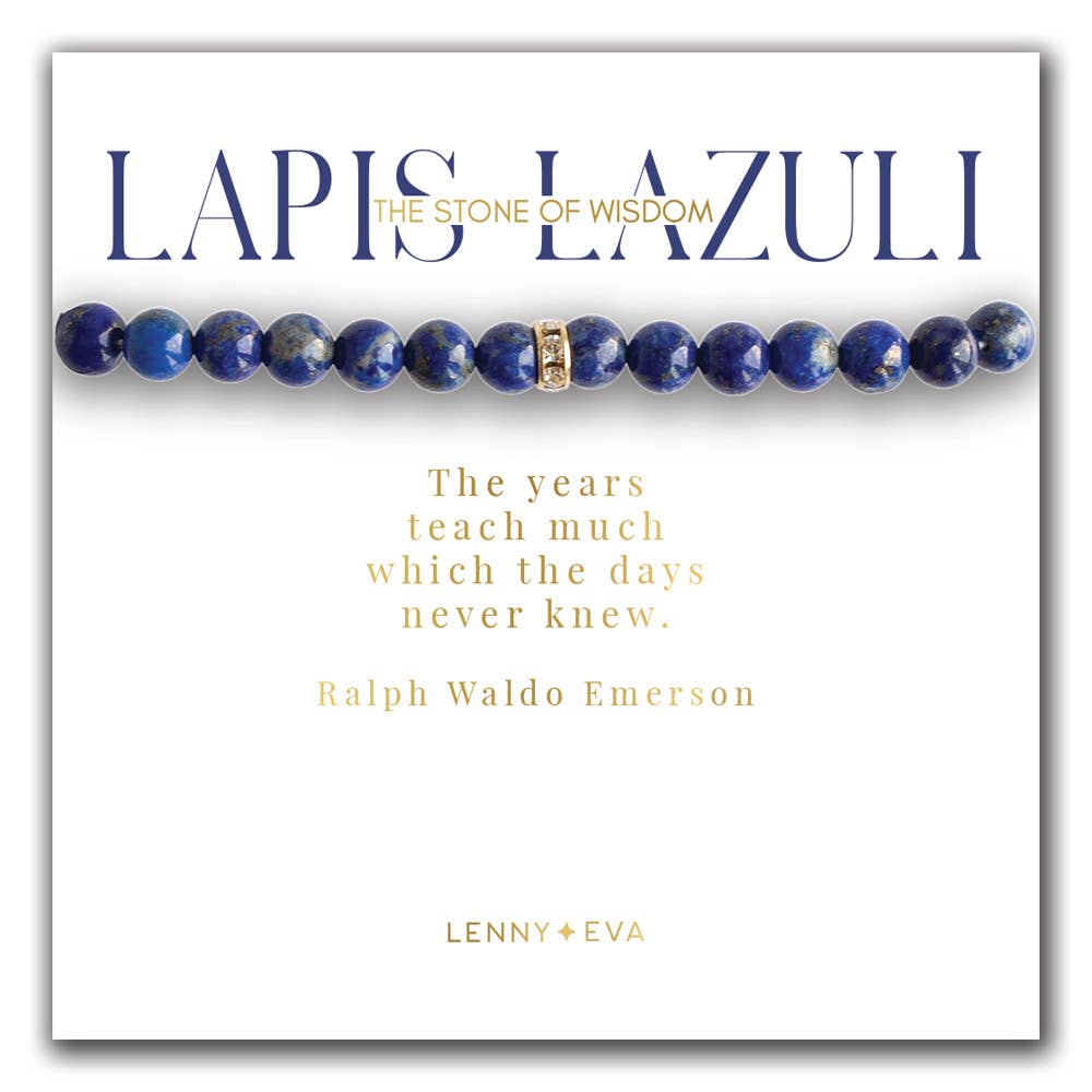 Gemstone Sparkle Bracelet-Lapis Lazuli