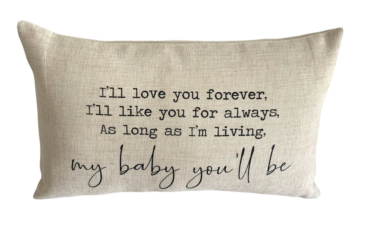 I’ll love you forever Nursery Lumbar Pillow