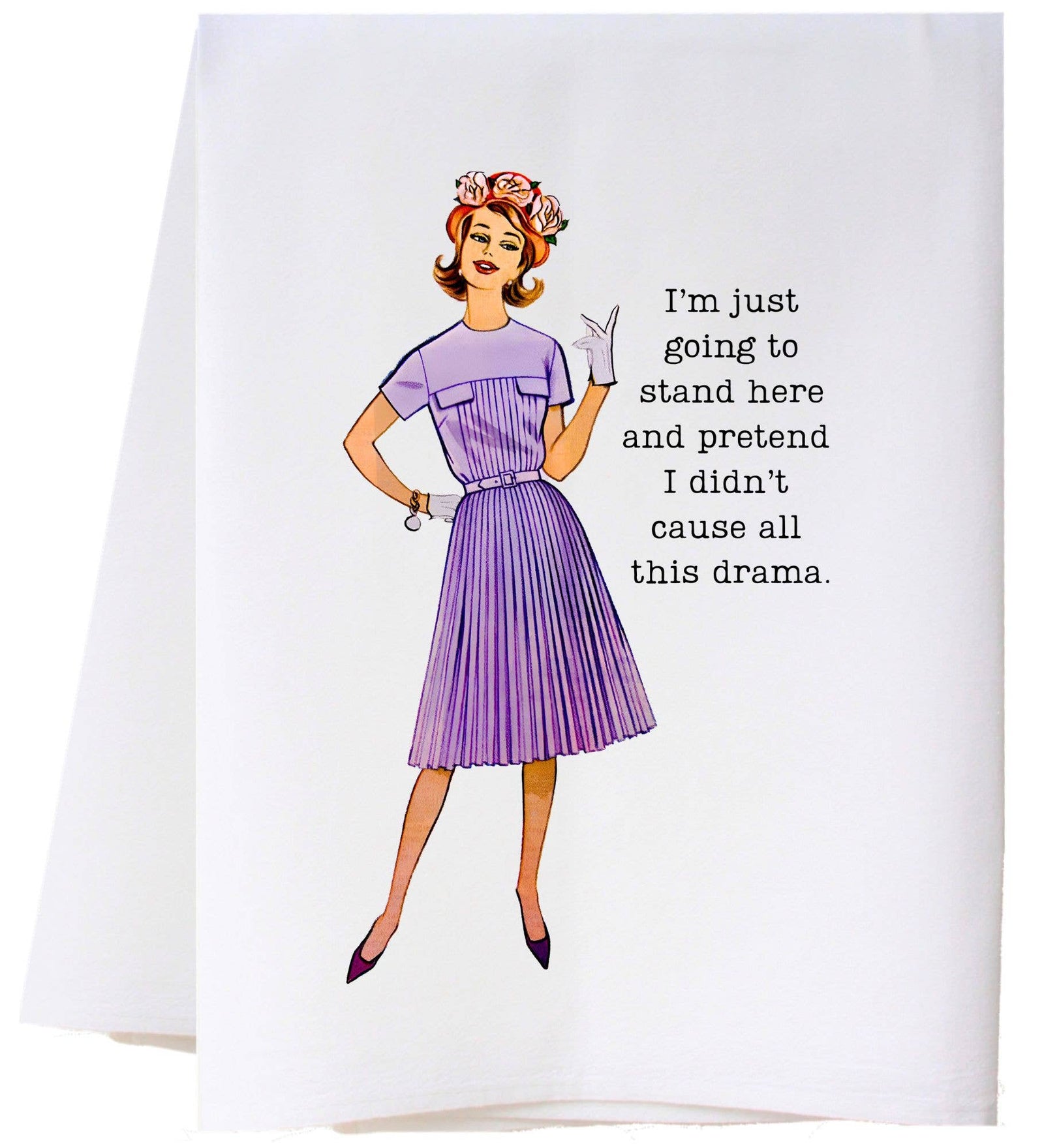 ALL THIS DRAMA FLOUR SACK TOWEL