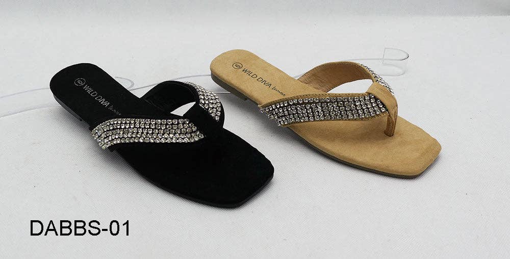 Rhinestone Suede Sandal Feelin Memphis LLC