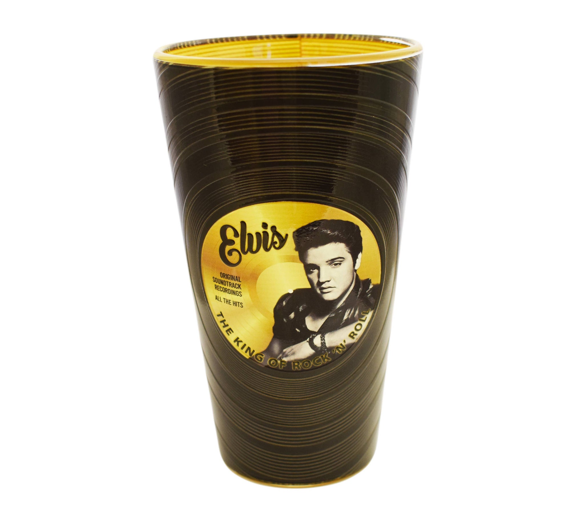 Elvis Pint Glass Record