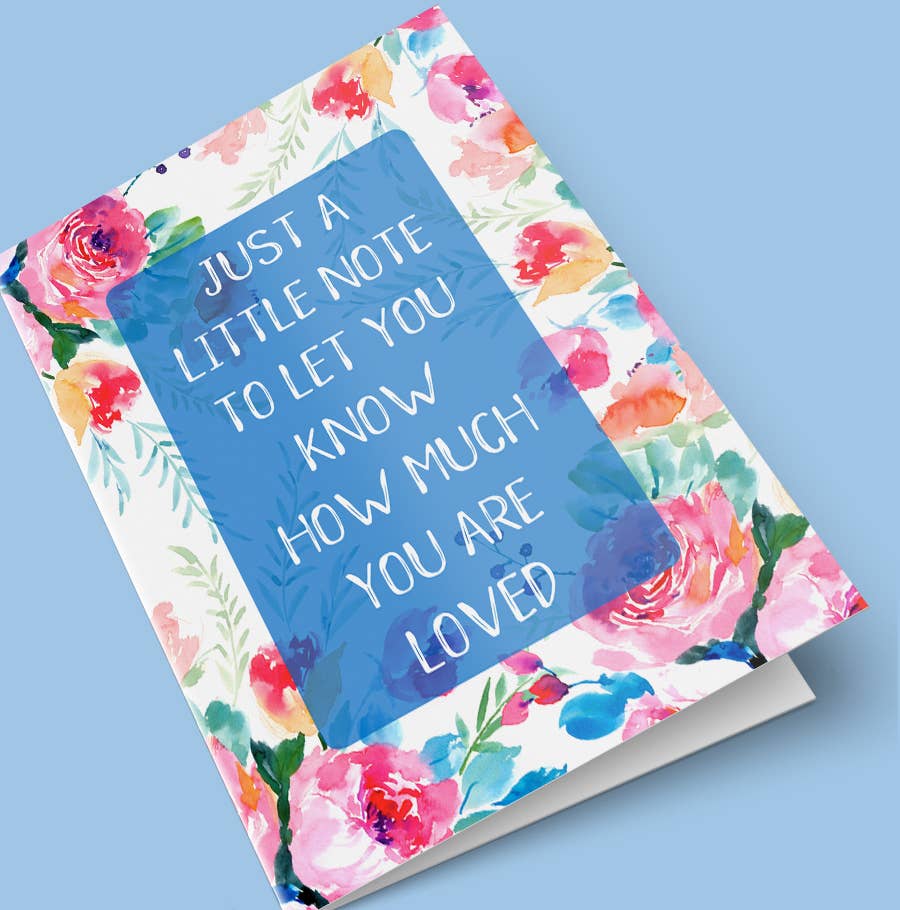 Greeting CARDS Just A Little Note You Are Loved Greeting Card