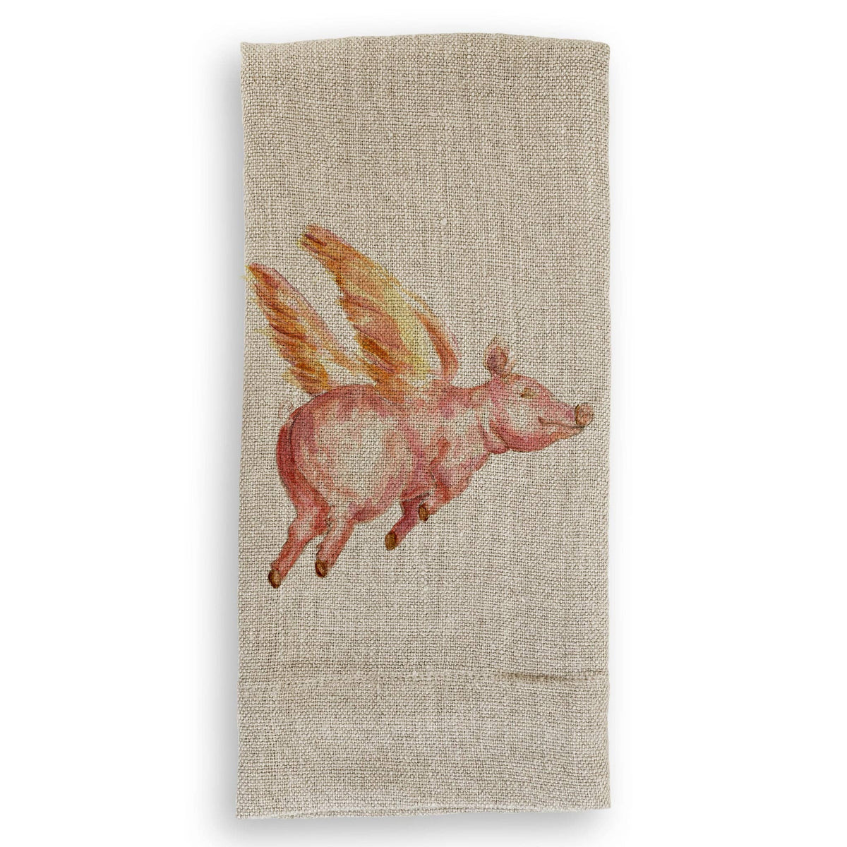 Flying Pig: - / Natural Guest Towel