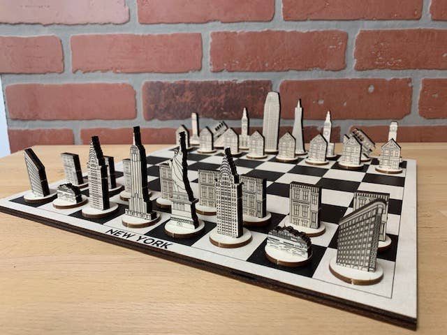 Memphis vs Nashville Chess Set