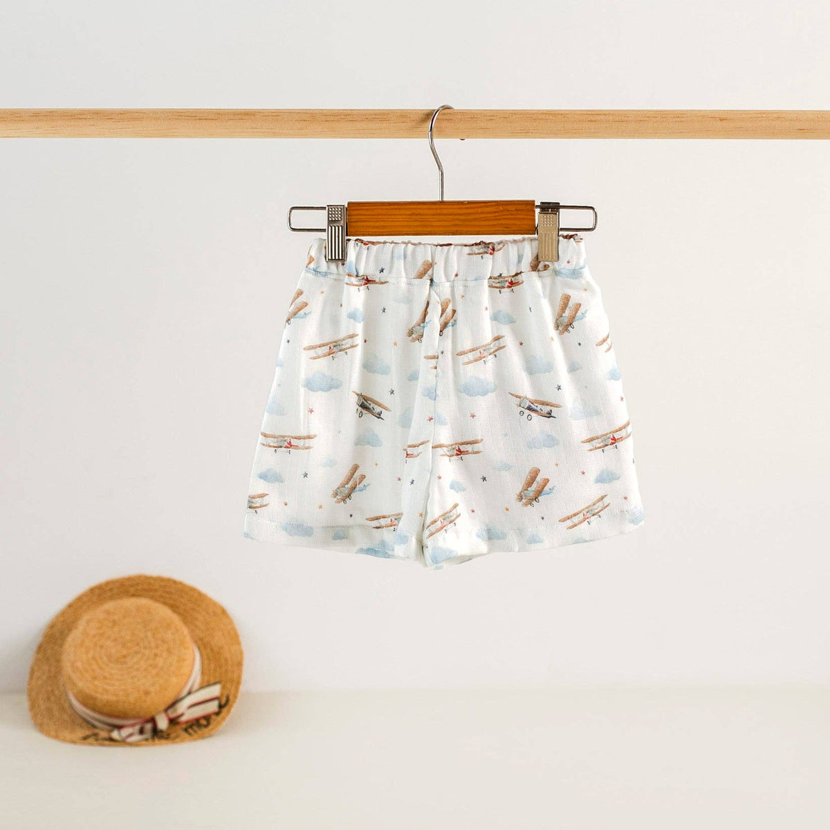 Just Plane Awesome Organic Muslin Shorts