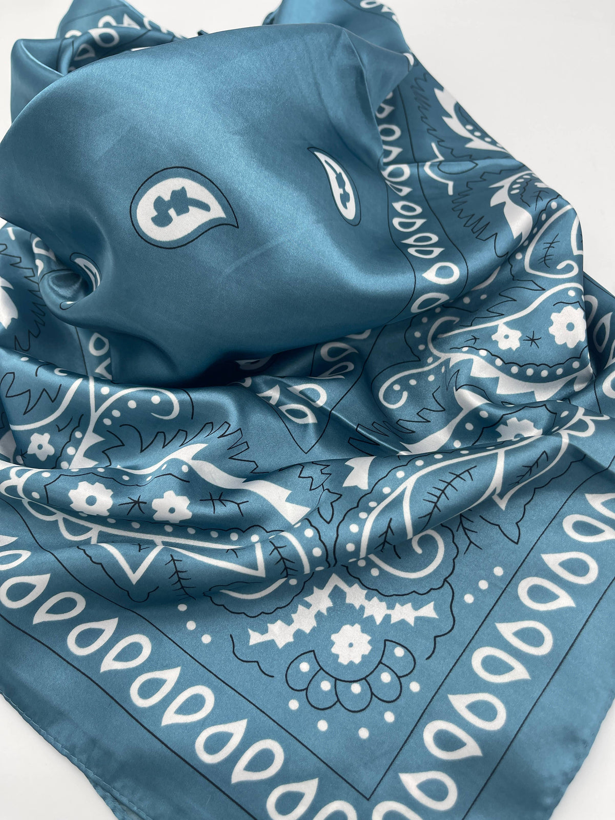Ocean Blue Bandana Wild rag